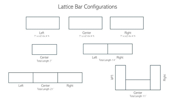 Lattice Bar with Multiple Configurations